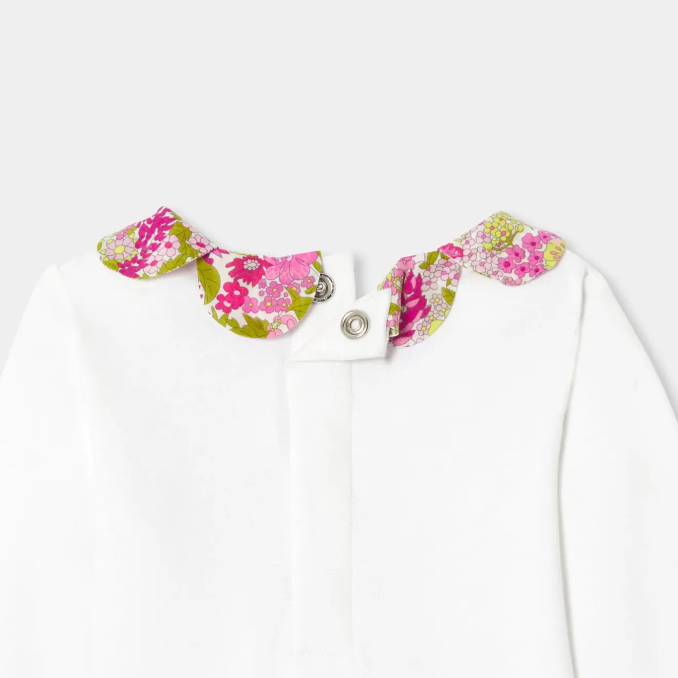 Body-Jacadi Body manches longues bébé fille - lore BLANC/MULTICO