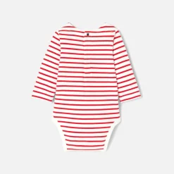 Body-Jacadi Body manches longues bébé garçon - ROUGE/BLANC
