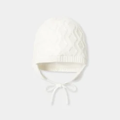 Accessoires|Accessoires-Jacadi Bonnet bébé - blanc doux BLANC DOUX JACADI