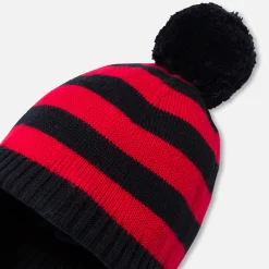 Accessoires-Jacadi Bonnet bébé à rayures - MARINE/ROUGE