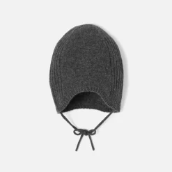 Accessoires-Jacadi Bonnet bébé en cachemire - gris anthracite GRIS ANTHRACITE JACADI