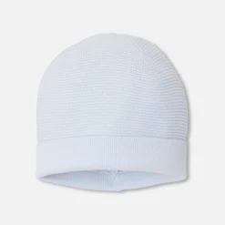 Accessoires-Jacadi Bonnet bébé en coton - bleu clair BLEU CLAIR JACADI