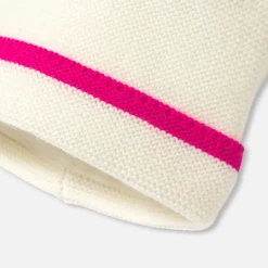 Accessoires-Jacadi Bonnet bébé fille - BLANC/ROSE