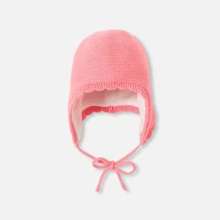 Accessoires-Jacadi Bonnet bébé fille - lore ROSE/MULTICO
