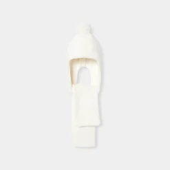 Accessoires-Jacadi Bonnet écharpe bébé fille - blanc doux BLANC DOUX JACADI