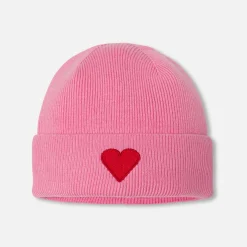 Accessoires-Jacadi Bonnet enfant fille - ROSE TENDRE