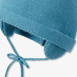 Accessoires-Jacadi Bonnet uni bébé - BLEU DE PRUSSE