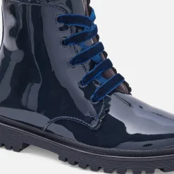 Boots Et Botillons|Chaussures-Jacadi Boots enfant fille en cuir verni - marine MARINE JACADI