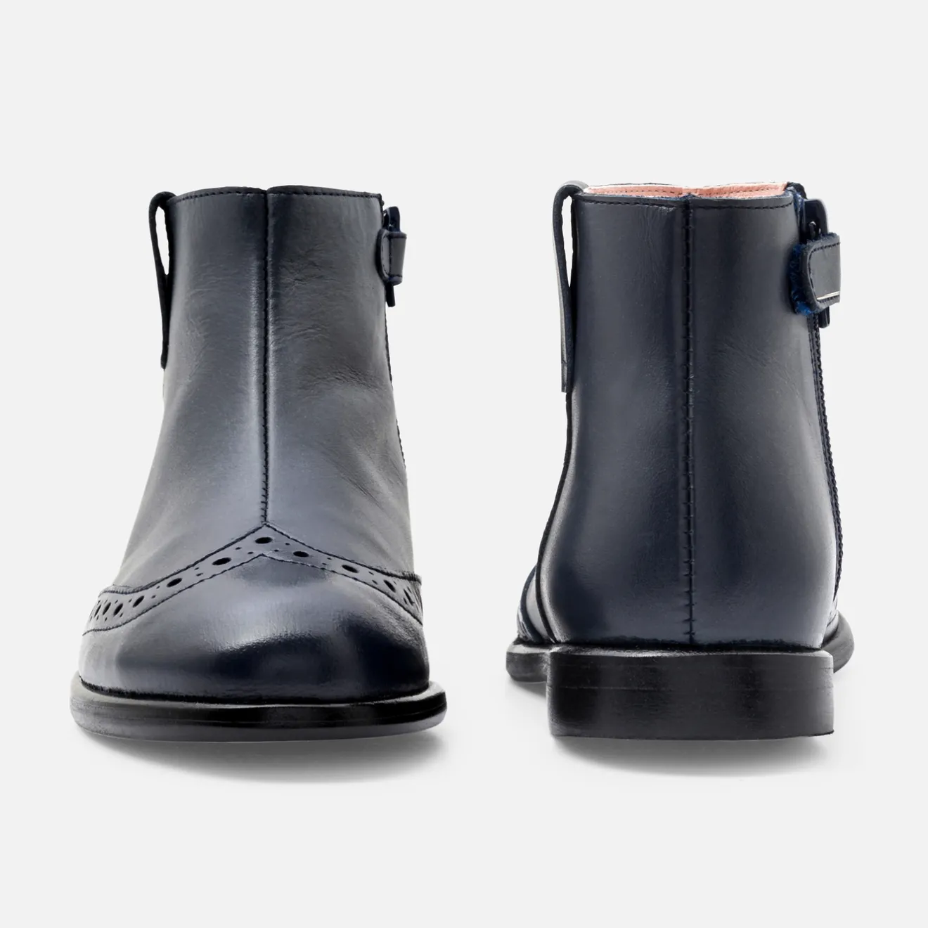 Boots Et Botillons|Chaussures-Jacadi Boots enfant fille en cuir - marine MARINE JACADI
