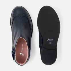 Boots Et Botillons|Chaussures-Jacadi Boots enfant fille en cuir - marine MARINE JACADI