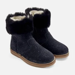 Chaussures Fourrées|Boots Et Botillons-Jacadi Boots fourrées enfant fille - marine MARINE JACADI