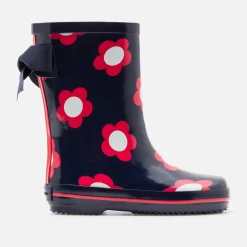 Bottes|Chaussures-Jacadi Bottes de pluie enfant fille - MARINE/ROUGE
