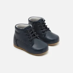 Boots Et Bottillons|Boots Et Botillons-Jacadi Bottillons premiers pas mixte en cuir lisse - marine MARINE JACADI