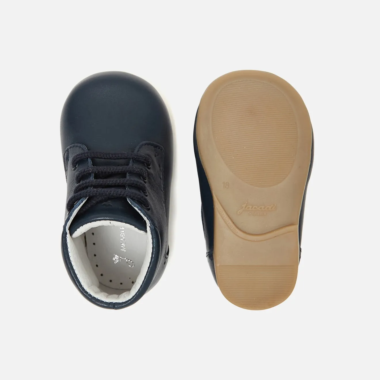 Boots Et Bottillons|Boots Et Botillons-Jacadi Bottillons premiers pas mixte en cuir lisse - marine MARINE JACADI