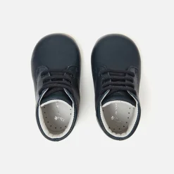 Boots Et Bottillons|Boots Et Botillons-Jacadi Bottillons premiers pas mixte en cuir lisse - marine MARINE JACADI