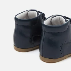 Boots Et Bottillons|Boots Et Botillons-Jacadi Bottillons premiers pas mixte en cuir lisse - marine MARINE JACADI