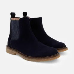 Boots Et Botillons|Chaussures-Jacadi Bottines enfant fille en cuir - marine MARINE JACADI