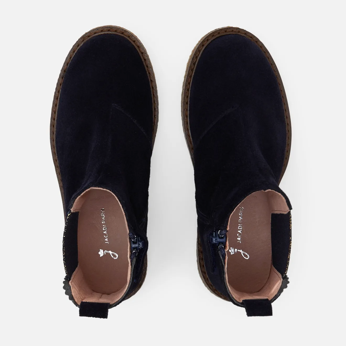 Boots Et Botillons|Chaussures-Jacadi Bottines enfant fille en cuir - marine MARINE JACADI