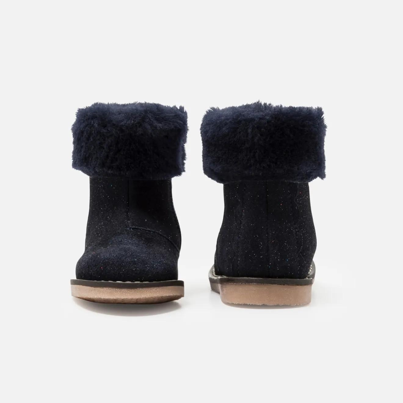 Chaussures Fourrées|Boots Et Botillons-Jacadi Bottines fourrées bébé fille - marine MARINE JACADI