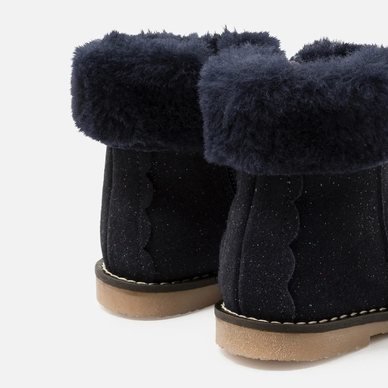 Chaussures Fourrées|Boots Et Botillons-Jacadi Bottines fourrées bébé fille - marine MARINE JACADI