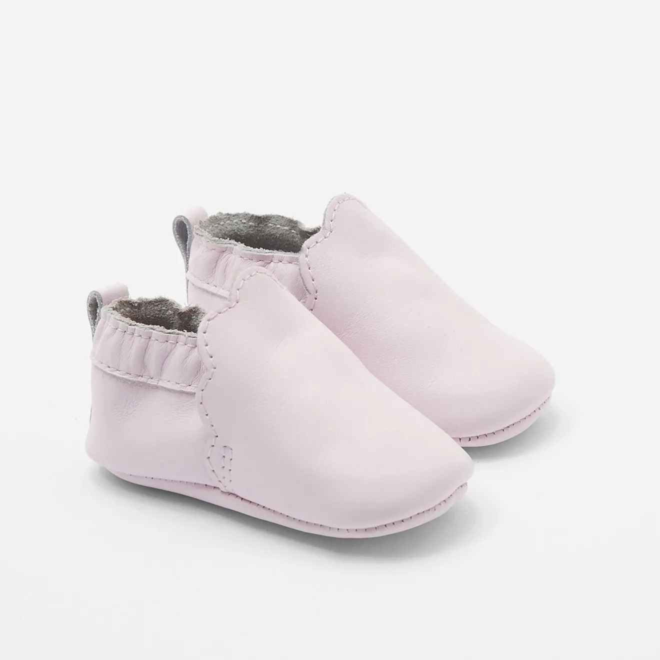 Accessoires-Jacadi Bottons bébé fille en cuir - ROSE