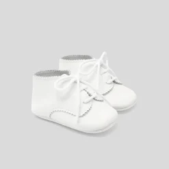 Accessoires-Jacadi Bottons en cuir bébé - blanc BLANC JACADI