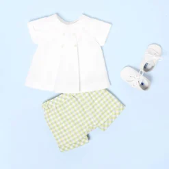 Accessoires-Jacadi Bottons en cuir bébé - blanc BLANC JACADI