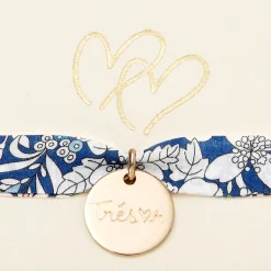 Accessoires-Jacadi Bracelet x Merci Maman doré - lore BLEU/MULTICO