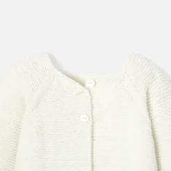 Pull, Sweat Et Cardigan-Jacadi Brassière Love Maille collection solidaire - BLANC/BLEU