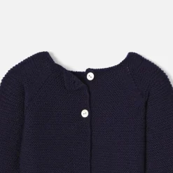 Pull, Sweat Et Cardigan-Jacadi Brassière Love Maille collection solidaire - MARINE/BLEU