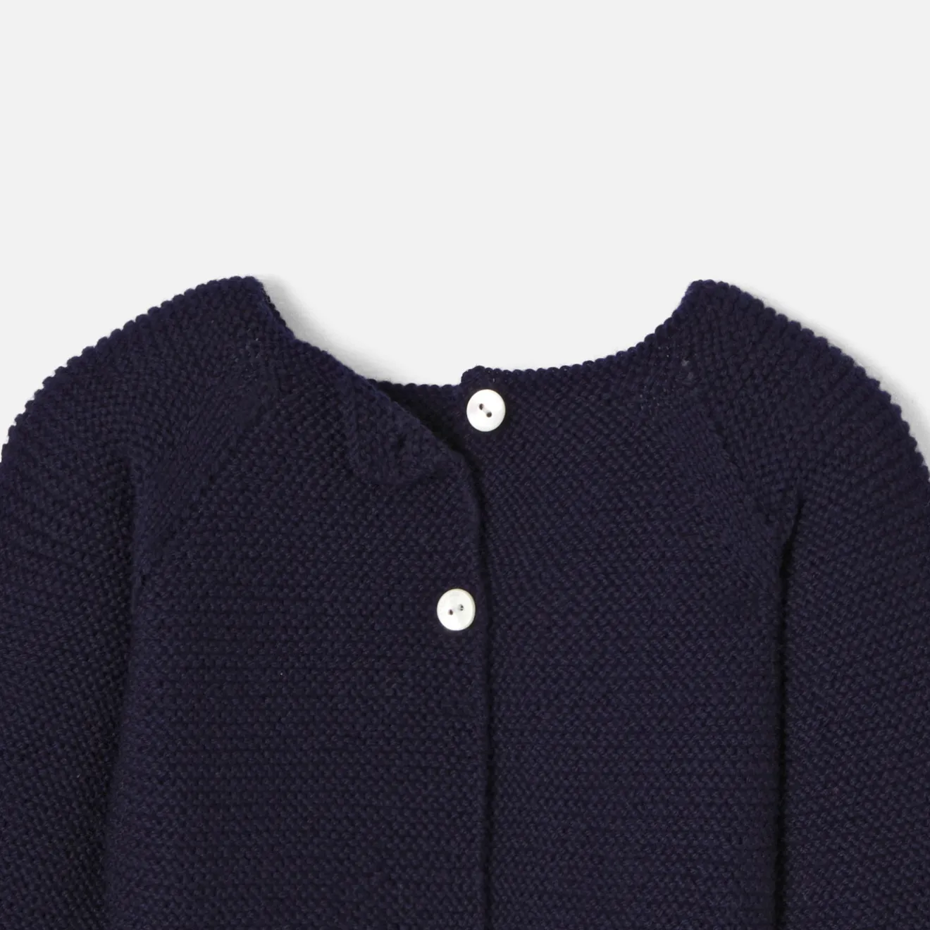 Pull, Sweat Et Cardigan-Jacadi Brassière Love Maille collection solidaire - MARINE/BLEU