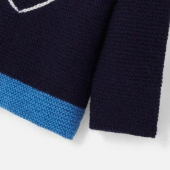 Pull, Sweat Et Cardigan-Jacadi Brassière Love Maille collection solidaire - MARINE/BLEU