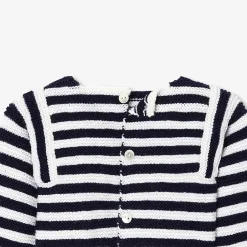 Pull, Sweat Et Cardigan-Jacadi Brassière Love Maille Collection Solidaire - ECRU/MARINE