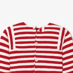 Pull, Sweat Et Cardigan-Jacadi Brassière Love Maille Collection Solidaire - BLANC/ROUGE