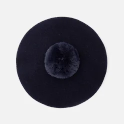 Accessoires-Jacadi Béret enfant fille Maison Laulhère - marine MARINE JACADI