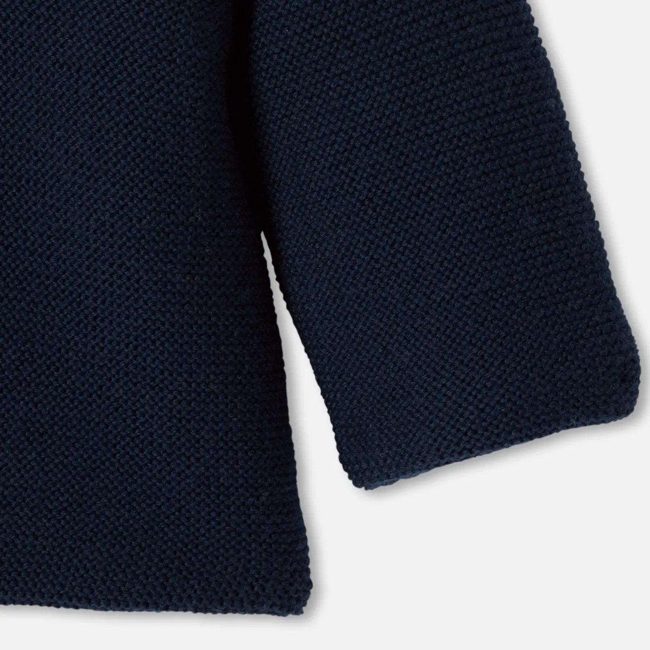 Manteaux, Vestes Et Combi Pilote|Manteaux, Vestes Et Combi Pilote-Jacadi Burnous bébé en laine Mérinos - MARINE CLAIR