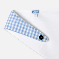 Accessoires-Jacadi Cache-cou bébé en vichy - BLANC/BLEU