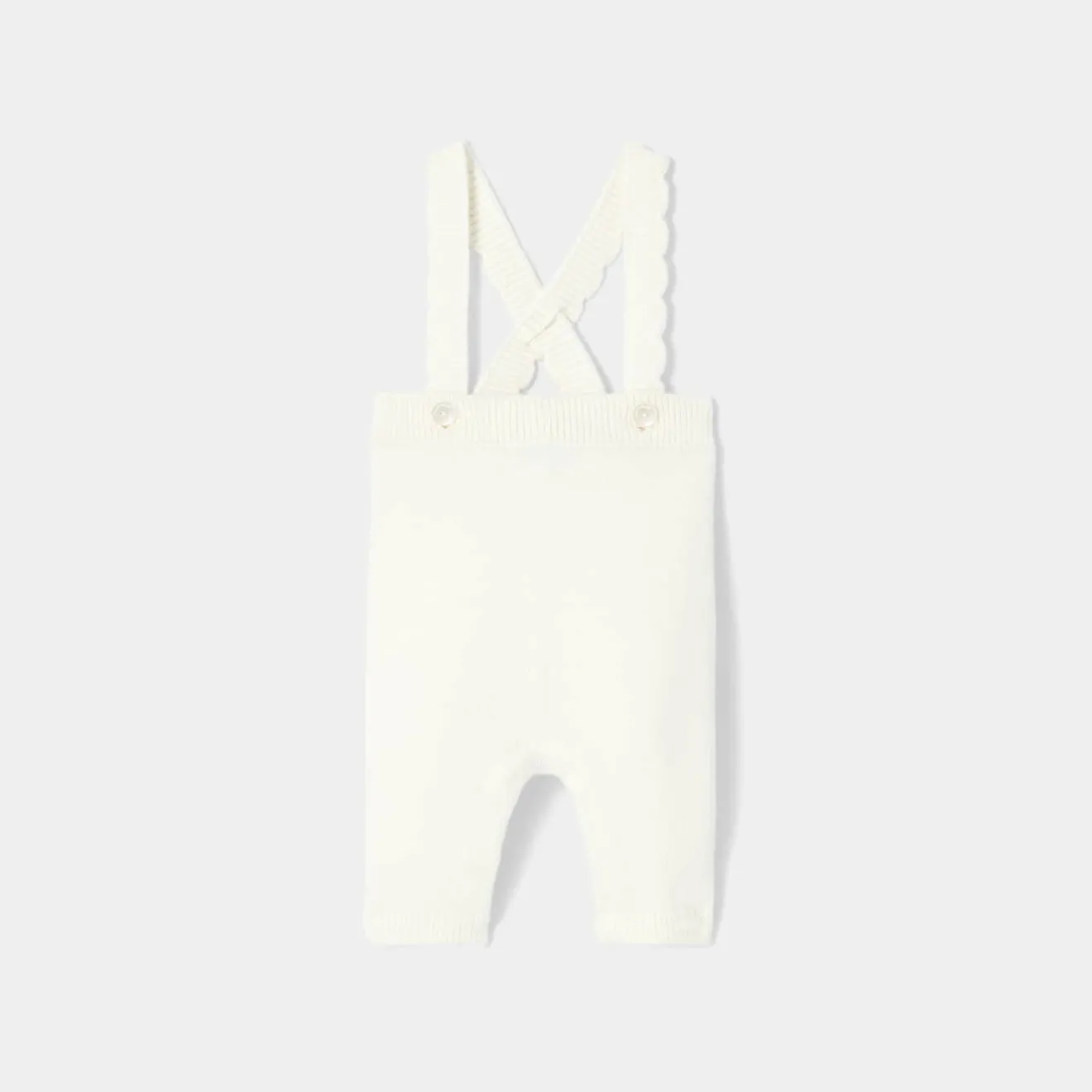 Pantalon, Bloomer Et Short-Jacadi Caleçon bébé fille à bretelles - blanc doux BLANC DOUX JACADI