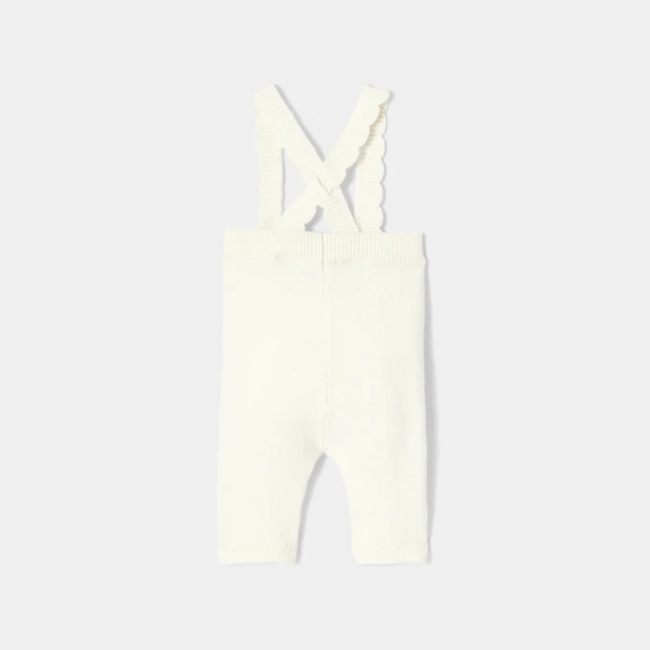 Pantalon, Bloomer Et Short-Jacadi Caleçon bébé fille à bretelles - blanc doux BLANC DOUX JACADI