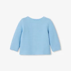 Pull, Sweat Et Cardigan-Jacadi Cardigan bébé en coton - BLEU OCEAN