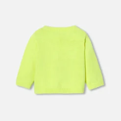 Pull, Sweat Et Cardigan-Jacadi Cardigan bébé en jersey JAUNE FLUO