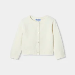 Pull, Sweat Et Cardigan-Jacadi Cardigan bébé fille - blanc doux BLANC DOUX JACADI
