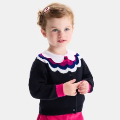 Pull, Sweat Et Cardigan-Jacadi Cardigan bébé fille - lore MARINE/MULTICO