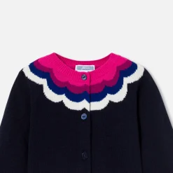 Pull, Sweat Et Cardigan-Jacadi Cardigan bébé fille - lore MARINE/MULTICO