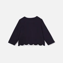 Pull, Sweat Et Cardigan-Jacadi Cardigan bébé fille en molleton - marine MARINE JACADI