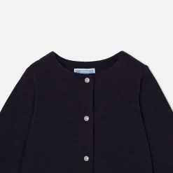 Pull, Sweat Et Cardigan-Jacadi Cardigan bébé fille en molleton - marine MARINE JACADI