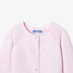 Pull, Sweat Et Cardigan-Jacadi Cardigan bébé fille en point mousse - rose pale ROSE PALE JACADI