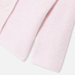 Pull, Sweat Et Cardigan-Jacadi Cardigan bébé fille laine et coton - rose pale ROSE PALE JACADI