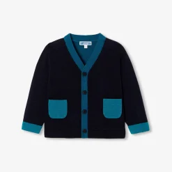 Pull, Sweat Et Cardigan-Jacadi Cardigan bébé garçon color block - marine MARINE JACADI