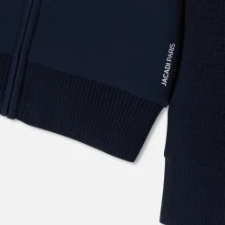 Pull, Sweat Et Cardigan-Jacadi Cardigan bi-matière enfant garçon - marine MARINE JACADI